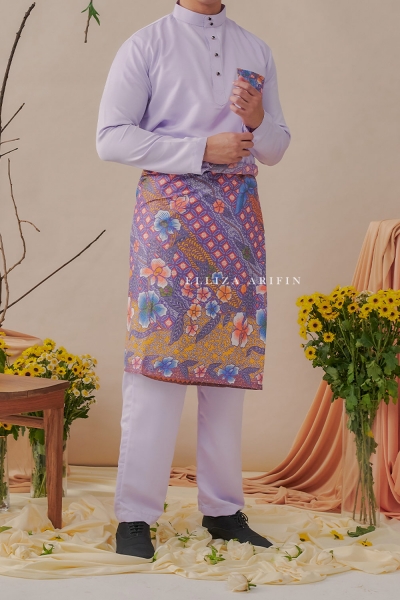 Batik Sampin in Lilac Purple